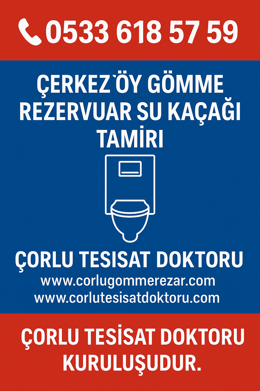 Çerkezköy Gömme Rezervuar Su Kaçağı Tamiri – Çorlu Tesisat Doktoru